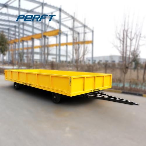 厂家直供20吨重型平板拖车叉车牵引拖挂平板车物流车厂区运输平车